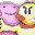 Sprite of a mission icon for the Spirit of Cuteness and Spirit of Money on the mission select in Yoshi Topsy-Turvy