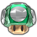 A 1-Up Mushroom from Paper Mario: The Origami King.