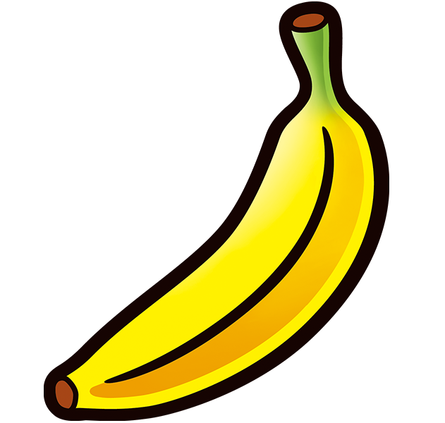 File:Banana - 2D shaded.png