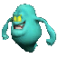 An unused graphic labeled "Obake01", likely the same early blue ghost with a slightly different design from the Nintendo Space World 2000 trailer.[22]
