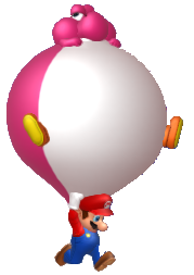 NSMBU Mario and Balloon Yoshi Render.png