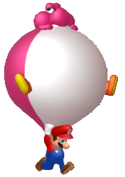 File:NSMBU Mario and Balloon Yoshi Render.png
