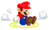 Mario performing a Ground Pound