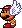 Sprite of a Red Koopa Paratroopa with a mask from Super Mario World