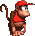 Sprite of Diddy Kong in Donkey Kong Country.