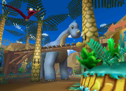 The icon for Dino Dino Jungle, from Mario Kart Double Dash!!.