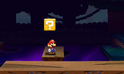 Last ? Block in Leaflitter Path of Paper Mario: Sticker Star.