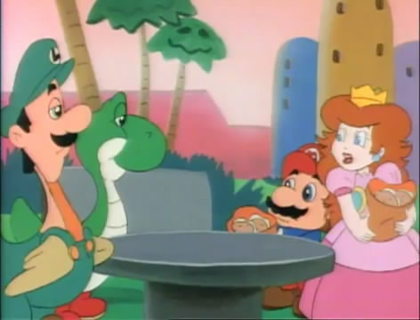 File:Luigi and Yoshi chickening out.jpg