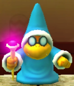Kamek as viewed in the Character Museum from Mario Party: Star Rush
