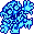 Ice Skatin' Wario sprite in the Game Boy Color version.