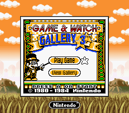 Game & Watch Gallery 3 (sunset plains variant)