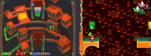 Twenty-sixth block in Thwomp Caverns of the Mario & Luigi: Partners in Time.