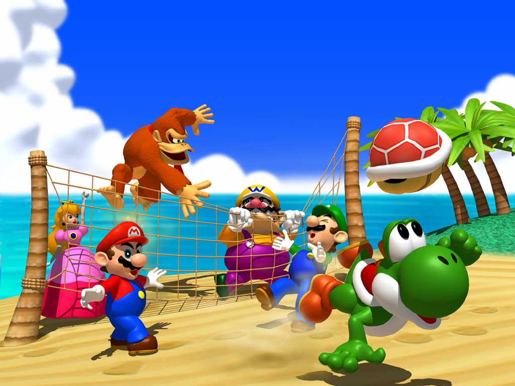 Cast artwork of Yoshi's Tropical Island