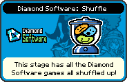 Diamond Software Shuffle portrait from WarioWare: D.I.Y.