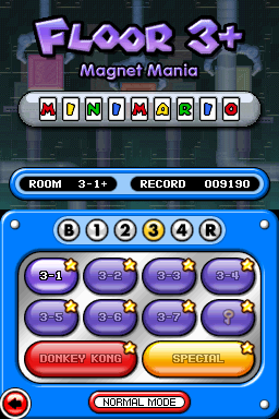 Magnet Mania in Plus Mode from Mario vs. Donkey Kong: Minis March Again!