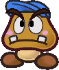 Unused sprite of Goombario in Paper Mario: The Thousand-Year Door