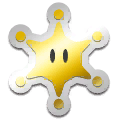 A yellow Big Paint Star goal
