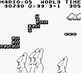 World 3-1 in Super Mario Land.