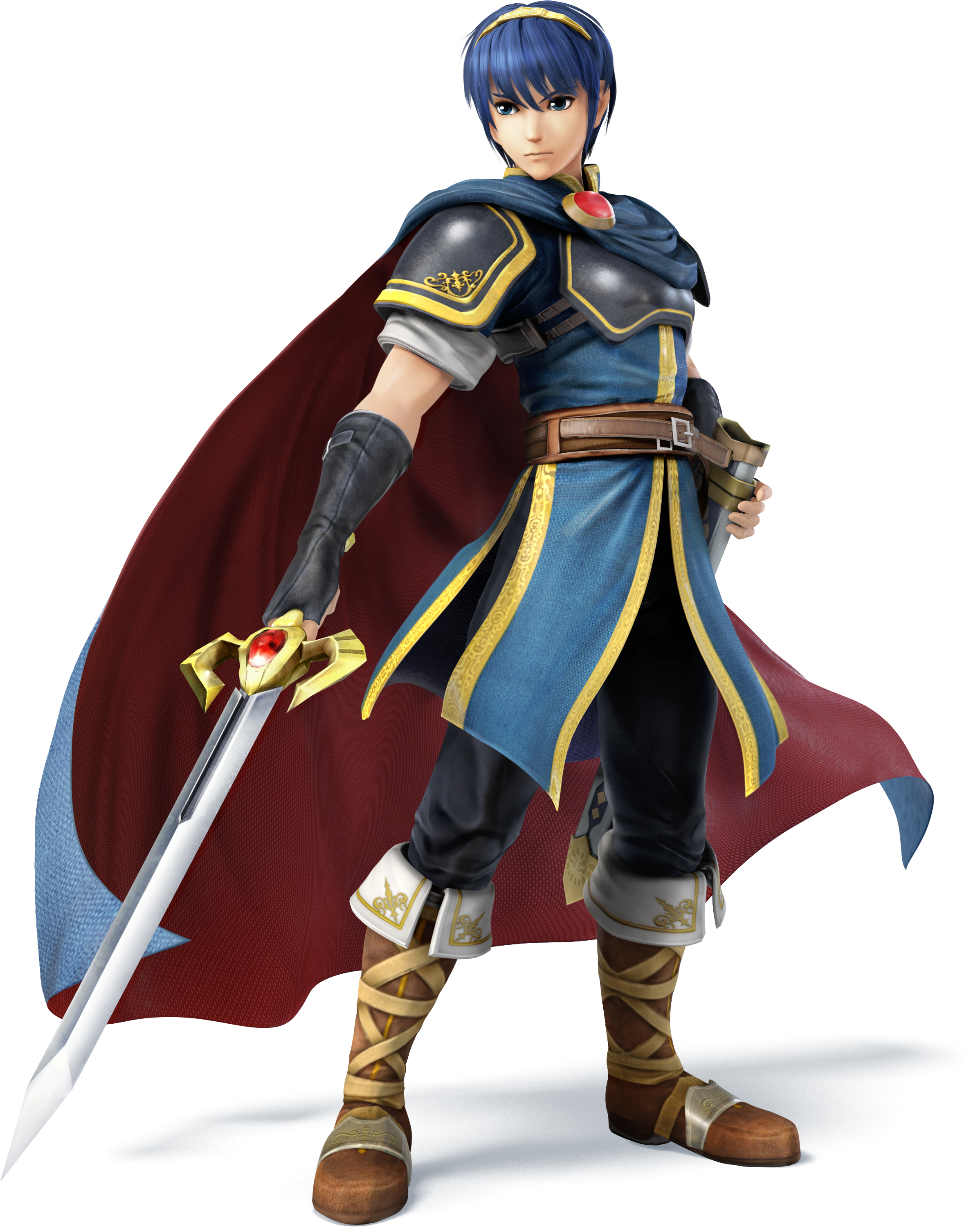 Artwork of Marth, from Super Smash Bros. for Nintendo 3DS / Wii U.