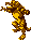 Sprite of a brown Kritter from Donkey Kong Country for Game Boy Color