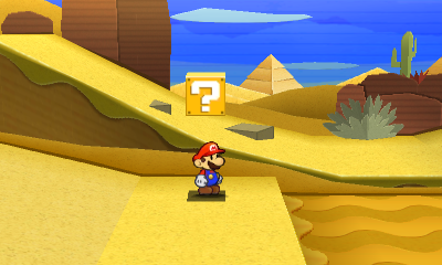 Seventh ? Block in Drybake Desert of Paper Mario: Sticker Star.