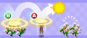 Page 2 illustration of Luiginary Flame from Mario & Luigi: Dream Team.