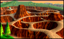 Menu icon for Yoshi Valley in Mario Kart 64