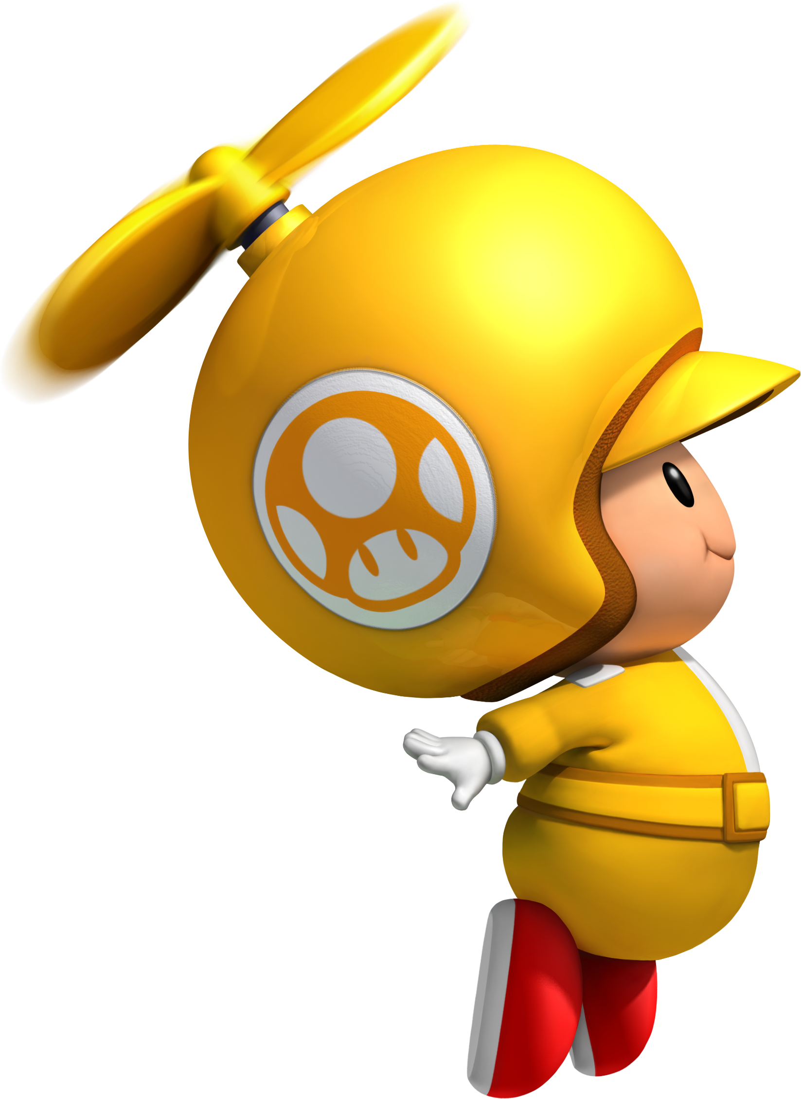 Filensmbw Propeller Yellow Toad Artworkpng Super Mario Wiki The 7853