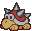 Battle idle animation of a Spiny from Paper Mario