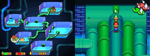 Seventh block in Peach's Castle Dungeon of the Mario & Luigi: Partners in Time.