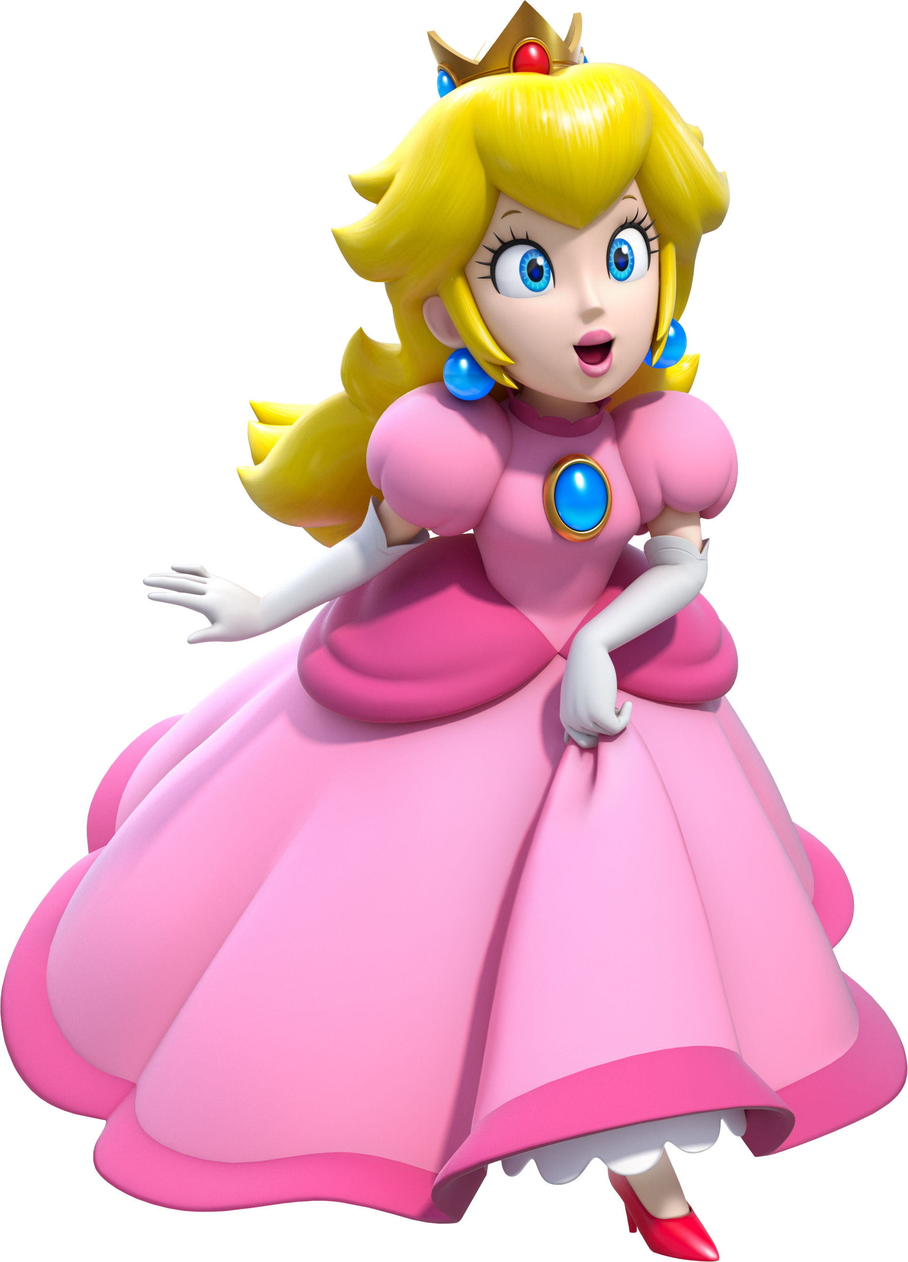 Solo artwork of Princess Peach from Super Mario 3D World.