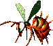 Sprite of King Zing mad from Donkey Kong Country 2: Diddy's Kong Quest