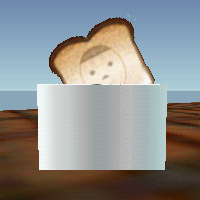 A bread containing messages from Mario Artist: Polygon Studio