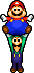 Mario and Luigi using the Balloon Jump