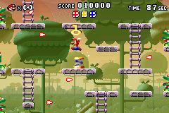 Danger Flowers, the eleventh preloaded level in the unreleased North American e-Reader mode of Mario vs. Donkey Kong.