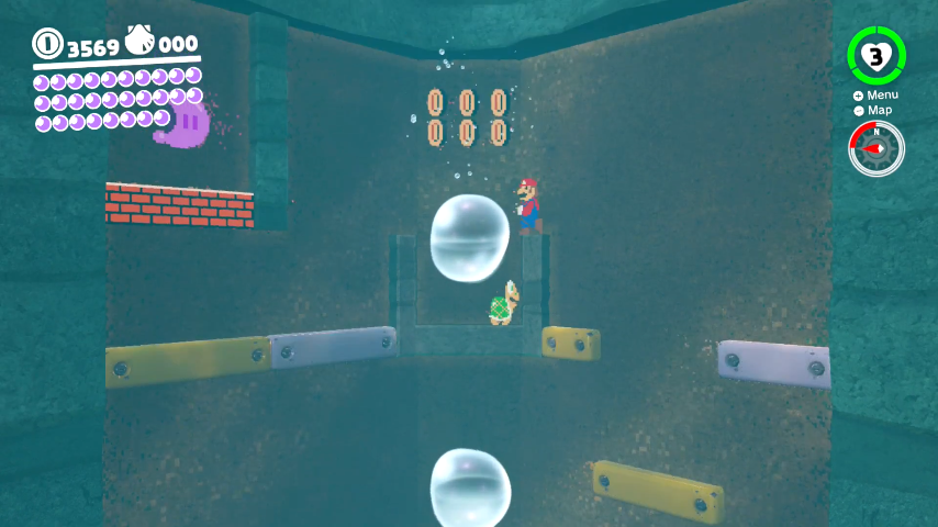 The location of a Power Moon in Super Mario Odyssey