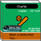 The shelf cover of one of 18-Volt's comics from WarioWare: D.I.Y. Showcase.