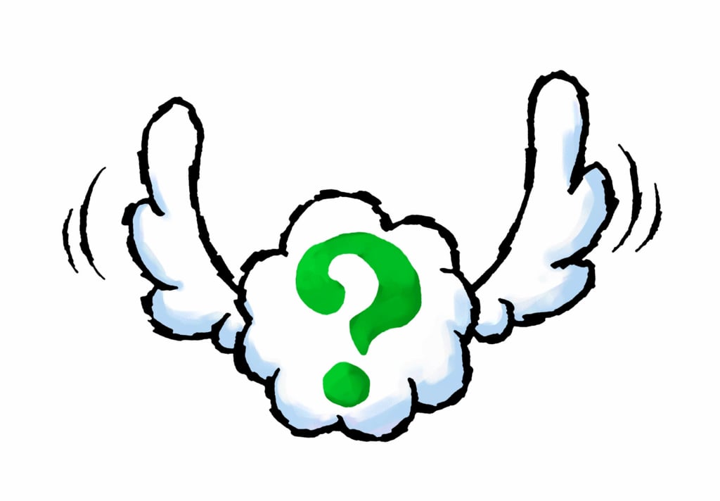 Artwork of a typical Winged Cloud in Yoshi's Island: Super Mario Advance 3 (Reused for Yoshi's Island DS)