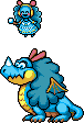 Blizzaurus in her sprite and dragon forms