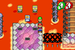 Eighteenth and nineteenth Blocks in Bowser's Castle of Mario & Luigi: Superstar Saga.