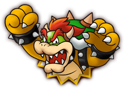 An artwork of the X boss before fighting it. In this case, it's Bowser.