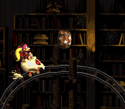File:Haunted Hall DKC2 Star Barrel.png