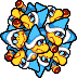 Sprite of the Magikoopa Mob pile in Mario & Luigi: Bowser's Inside Story