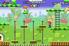 Egg Attack, the fourth preloaded level in the unreleased North American e-Reader mode of Mario vs. Donkey Kong.