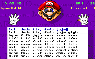 File:Mario Teaches Typing 1992 practice.png