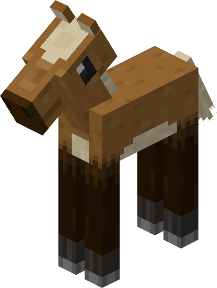 File:Minecraft Mario Mash-Up Horse Creamy Baby Render.png