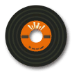 An orange record