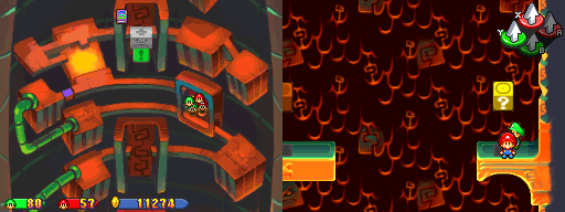 Twenty-eighth block in Thwomp Caverns of the Mario & Luigi: Partners in Time.