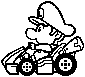 A Baby Luigi Stamp, from Mario Kart 8