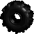 Sprite of a tire from Donkey Kong Country 2 for Game Boy Advance